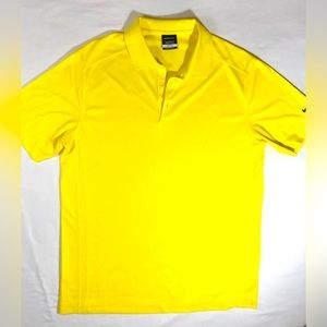 Men’s Nike Golf Polo Large Dri-Fit Yellow Lightweight